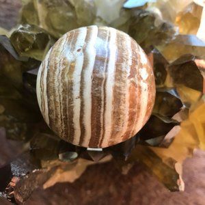 Rare 70mm South Africa Aragonite Sphe